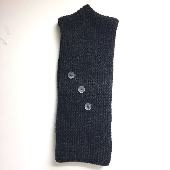 CHUNKY Knit Winter Infinity Scarf Dark Grey - Picture 3 of 3